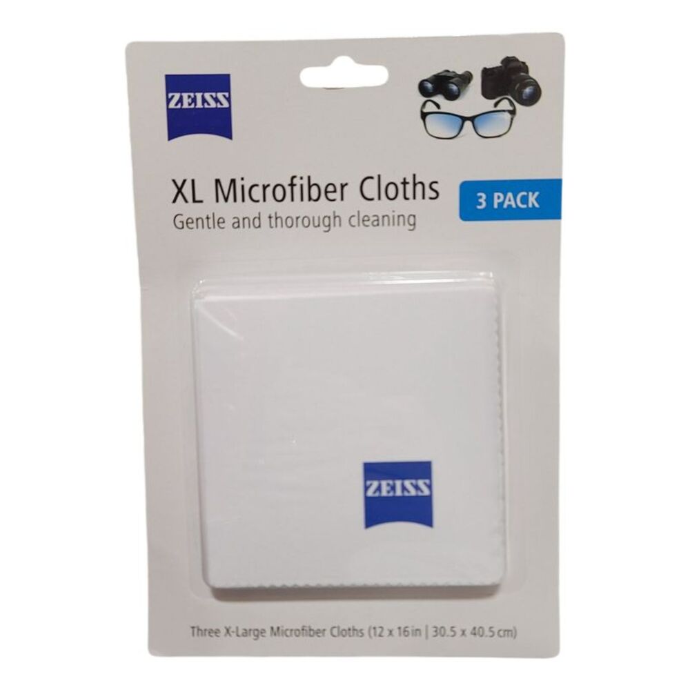 ZEISS Jumbo Microfiber Cleaning Cloths, 3 pk.